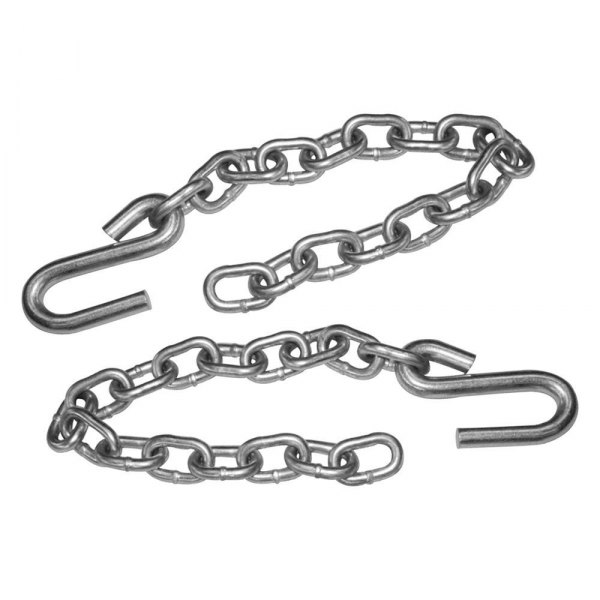 Tie Down Engineering® - Class ll 36" L x 3/16" D Zinc-Plated Steel Safety Chain with S-Hooks