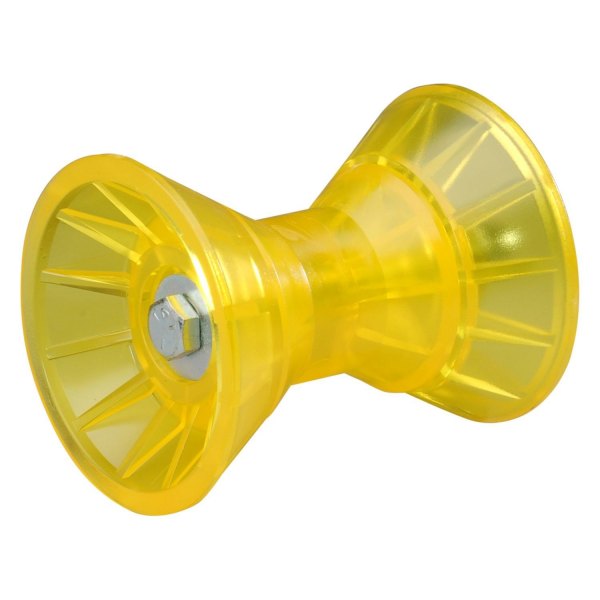 Tie Down Engineering® - 3" L Amber PolyVinyl Bow Roller with End Bells for 1/2" Shaft