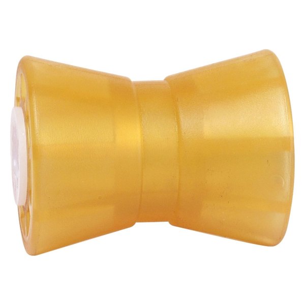 Tie Down Engineering® - 5" L Yellow PolyVinyl Center Guided Keel Roller for 5/8" Shaft