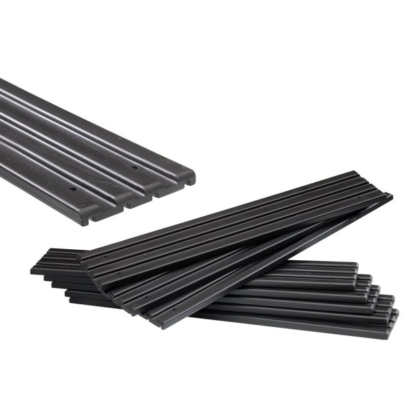 Tie Down Engineering® - 16" L x 3" W Black PVC Bunk Slicks, 10 Pieces