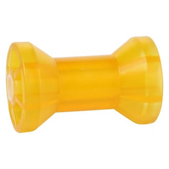 Tie Down Engineering® - 5" L Yellow PolyVinyl Spool/Keel Roller for 5/8" Shaft