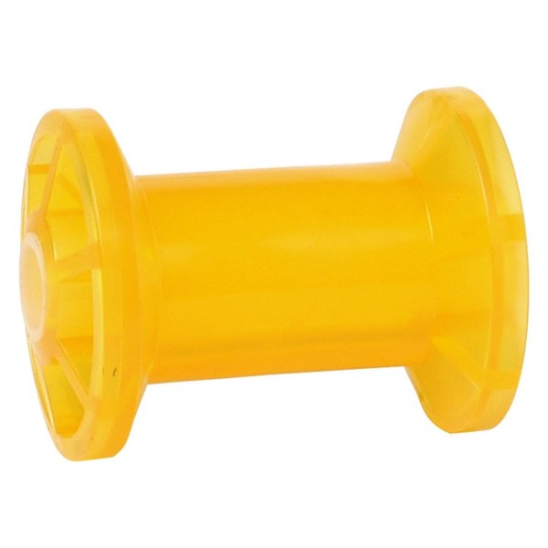 Tie Down Engineering® - 4" L Yellow PolyVinyl Spool/Keel Roller for 5/8" Shaft