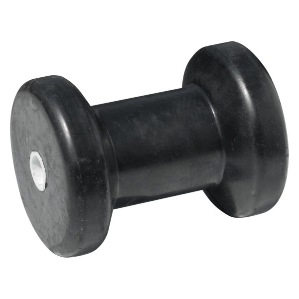 Tie Down Engineering® - 4" L Black Rubber Spool-Shaped Keel Roller for 1/2" Shaft