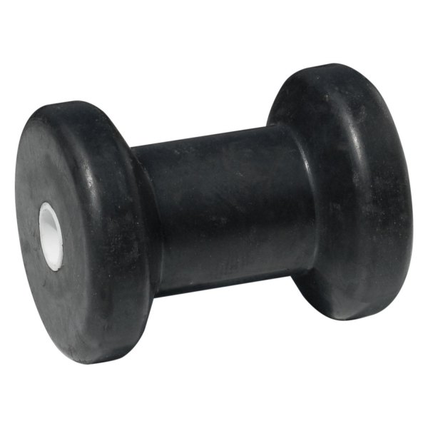 Tie Down Engineering® - 4" L Black Rubber Spool-Shaped Keel Roller for 5/8" Shaft