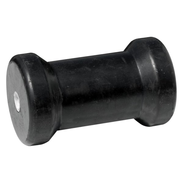 Tie Down Engineering® - 5" L Black Rubber Spool-Shaped Keel Roller for 1/2" Shaft