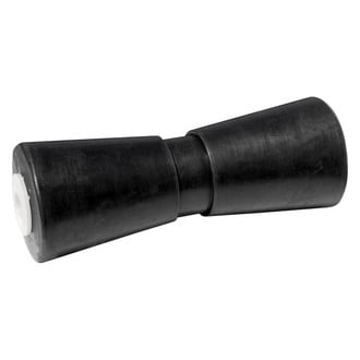 Tie Down Engineering® - 10" L Black Rubber V-Shaped Keel Roller for 5/8" Shaft