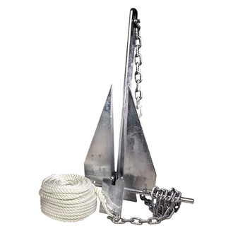 Tie Down Engineering® - 14 lb Galvanized Steel Super Hooker Fluke Anchor Kit