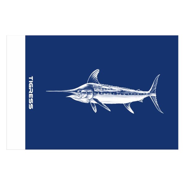Tigress® - 12" x 18" "Blue Marlin" Release Flag