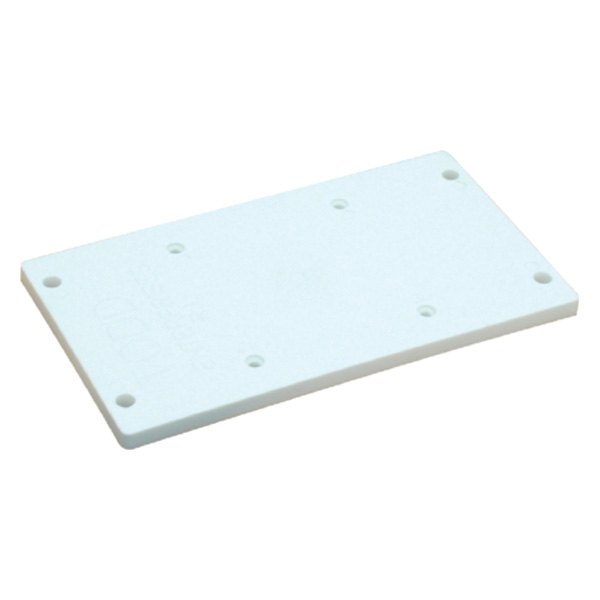Todd® - 13-1/8" L x 7-1/4" W x 5/8" H White Polyethylene Mounting Plate
