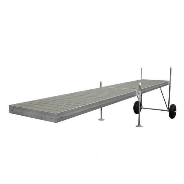 Tommy Docks® - Roll-In-Dock Straight Aluminum Frame with Composite Removable Decking Complete Dock Package
