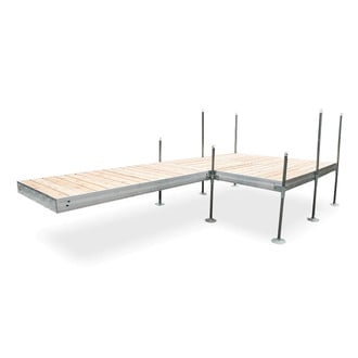 Tommy Docks® - Platform-Style Aluminum Frame with Cedar Decking Complete Dock Package