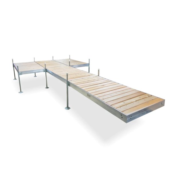 Tommy Docks® - Platform-Style Aluminum Frame with Cedar Decking Complete Dock Package