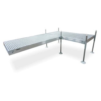 Tommy Docks® - L-Style Aluminum Frame with Gray Titan Platinum Series Complete Dock Package