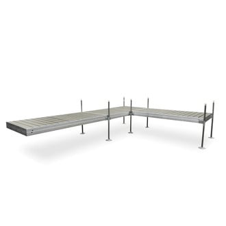Tommy Docks® - L-Style Aluminum Frame with Decking Complete Dock Package