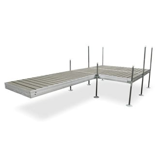 Tommy Docks® - Platform-Style Aluminum Frame with Cedar Decking Complete Dock Package