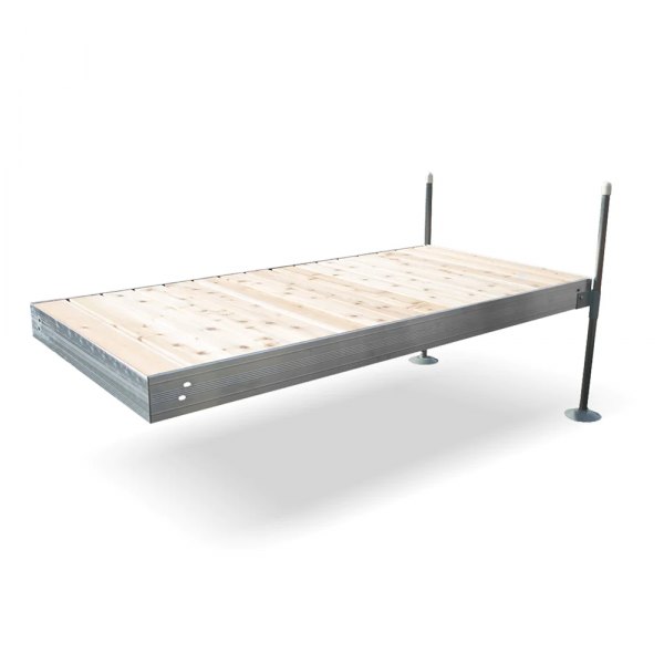 Tommy Docks® - 8' Straight Aluminum Frame with Cedar Decking Complete Dock Package