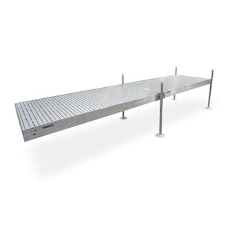Tommy Docks® - Straight Aluminum Frame with Gray Titan Platinum Series Complete Dock Package