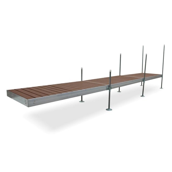 Tommy Docks® - Straight Aluminum Frame with Composite Decking Complete Dock Package