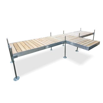 Tommy Docks® - T-Style Aluminum Frame with Cedar Decking Complete Dock Package