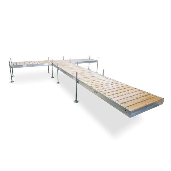 Tommy Docks® - T-Style Aluminum Frame with Cedar Decking Complete Dock Package