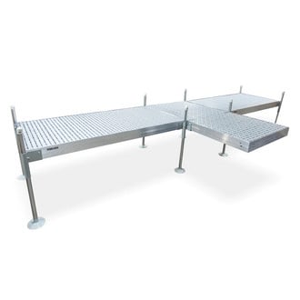 Tommy Docks® - T-Style Aluminum Frame with Gray Titan Platinum Series Complete Dock Package