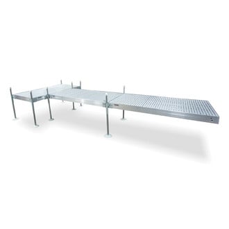 Tommy Docks® - T-Style Aluminum Frame with Gray Titan Platinum Series Complete Dock Package