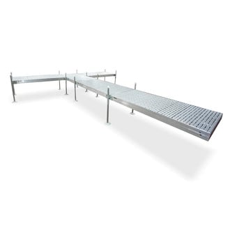 Tommy Docks® - T-Style Aluminum Frame with Gray Titan Platinum Series Complete Dock Package