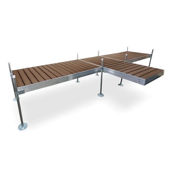Tommy Docks® - T-Style Aluminum Frame with PVC Decking Complete Dock Package
