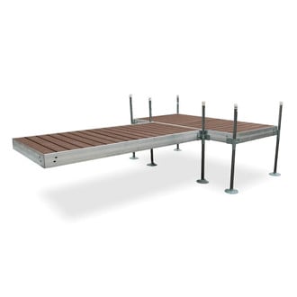 Tommy Docks® - T-Style Aluminum Frame with PVC Decking Complete Dock Package