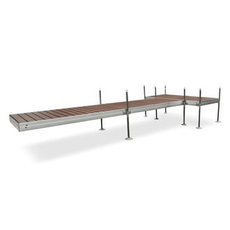Tommy Docks® - T-Style Aluminum Frame with PVC Decking Complete Dock Package