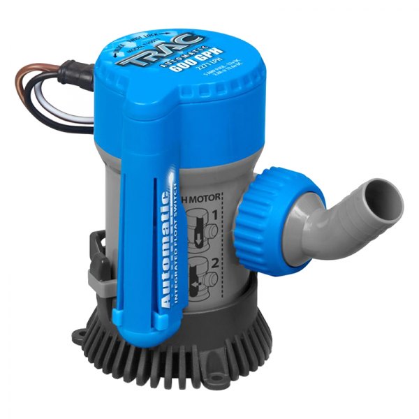 TRAC® - 12 V 600 GPH Electric Automatic Impeller Submersible Bilge Pump