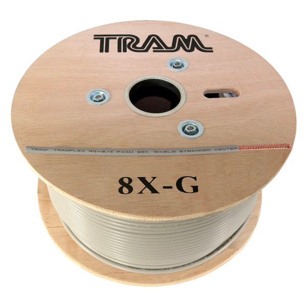 TRAM® - Tramflex Precision RG8X 500' Coaxial Cable with Bare Wires Connectors