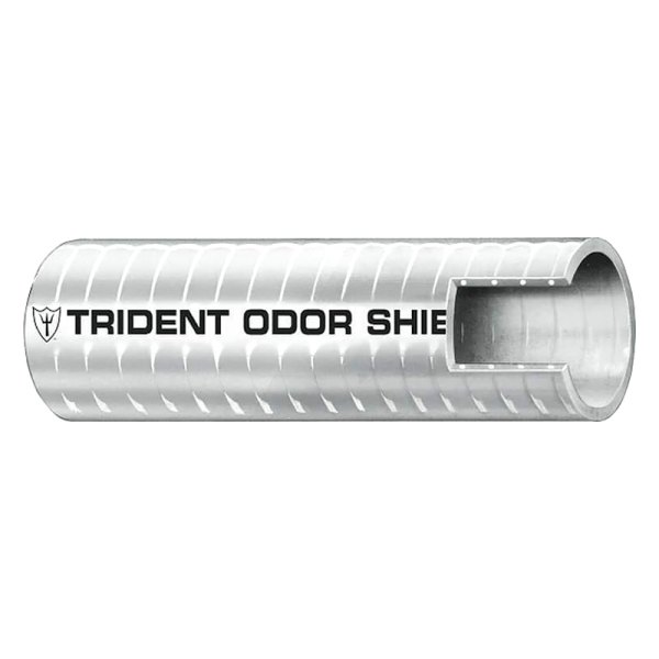 Trident® - 1" D x 50' L White PVC Odor Shield Sanitation Hose