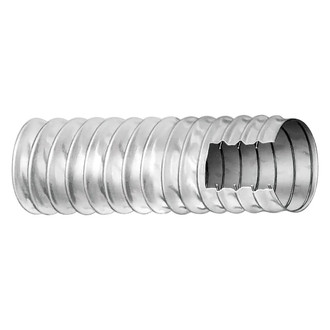 Trident® - 50' L x 3" D White Vinyl Wire Supported Ventilation Hose