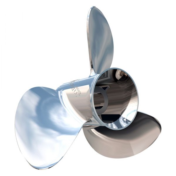 Turning Point® - Express Mach3 Series 10-2/5"D x 14"P RH Rotation 3-Blade Stainless Steel Thru Hub Exhaust Propeller for 50 hp Force