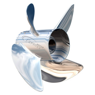 Turning Point® - Express Mach4 Series 13"D x 21"P RH Rotation 4-Blade Stainless Steel Thru Hub Exhaust Propeller