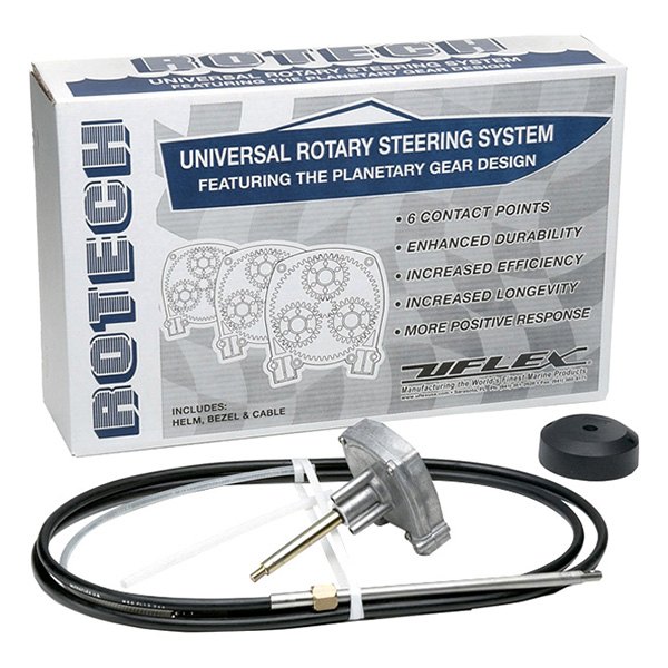 Uflex USA® - Rotech Rotary Steering Kit with 9' Single Cable
