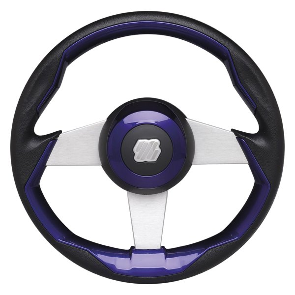 Uflex USA® - Grimani 13-4/5" Dia. Purple PU Coated Aluminum Steering Wheel