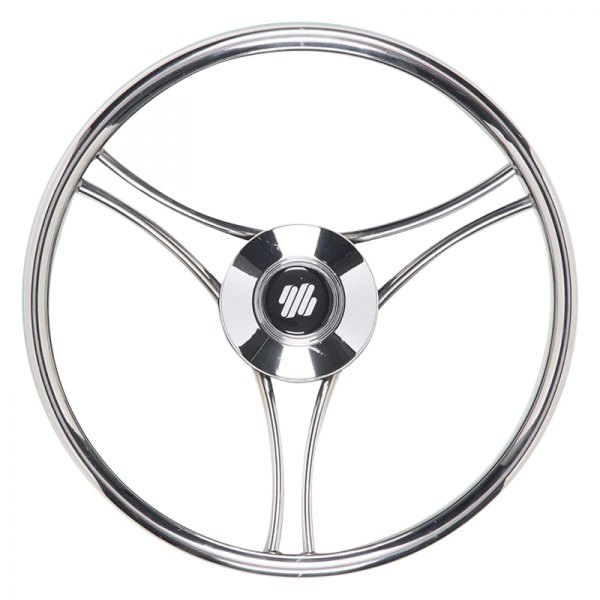 Uflex USA® - 13-4/5" Dia. Stainless Steel Steering Wheel