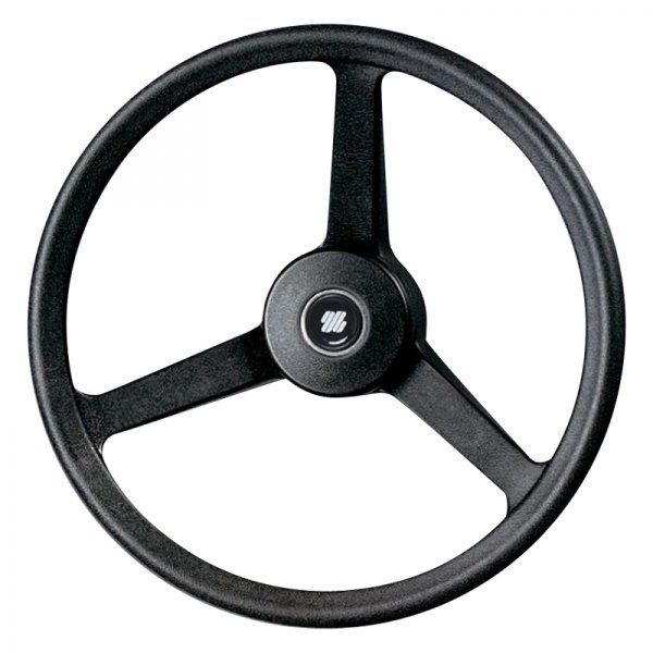 Uflex USA® - 13-1/5" D Black Coated Thermoplastic Steering Wheel