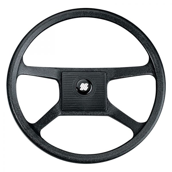Uflex USA® - 13-2/5" D Black Coated Thermoplastic Steering Wheel