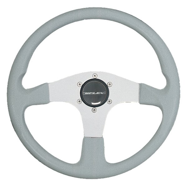 Uflex USA® - Corse 13-4/5" Dia. Gray PVC Coated Stainless Steel Steering Wheel