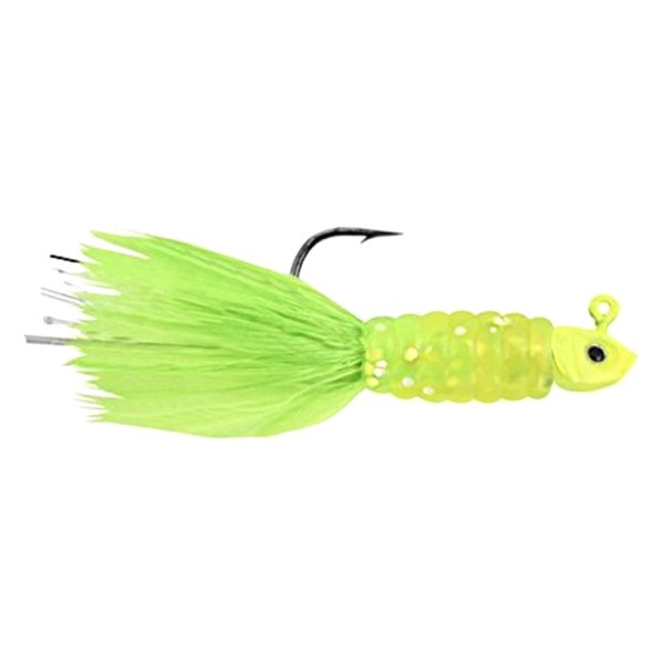 Ultra Fight® - Bou-Chew Minnow Chartreuse/Chartreuse Soft Plastic Jig Heads