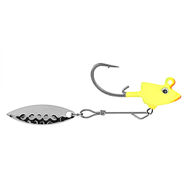 Ultra Fight® - Min-Spin 1/16 oz. Chartreuse/Red Jig Heads
