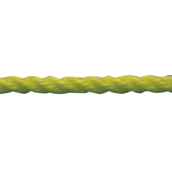 Unicord Companies® - 1/4" D x 600' L Yellow Polypropylene 3-Strand Twisted Multi-Purpose Line Spool