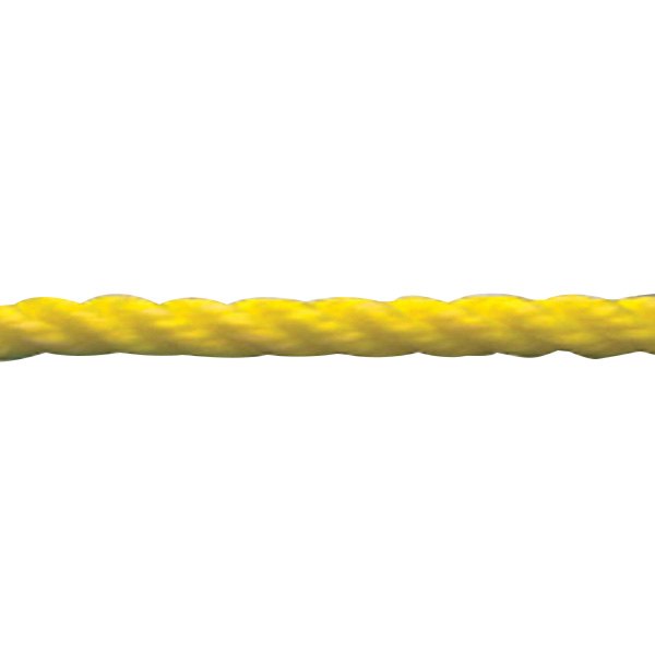 Unicord Companies® - 1/4" D x 1000' L Yellow Polypropylene Braid 8-Strand Hollow Multi-Purpose Line