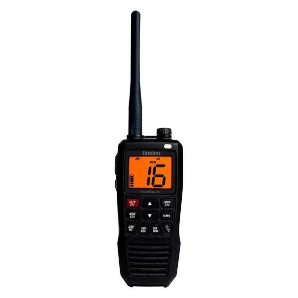 Uniden® - Atlantis 275 6W RF Black Handheld VHF Radio