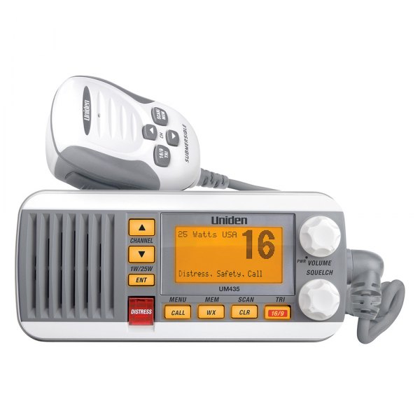 Uniden® - 25W RF White Fixed Mount VHF Radio