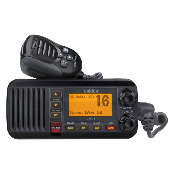 Uniden® - 25W RF Black Fixed Mount VHF Radio
