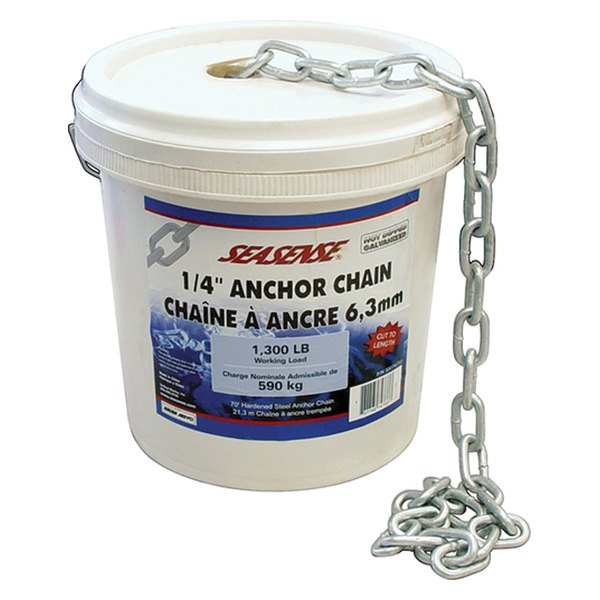 SeaSense® - 5/16" D x 45' L Galvanized Steel Anchor Chain with Oversized Links